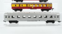 Unbekannt H0 Konvolut 2 Abteilwagen 4-achsig, Personenwagen Silberling 1. Kl. SNCF/u.a.