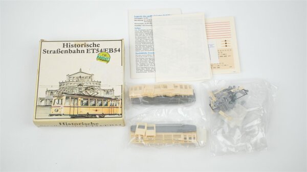 Prefo 30010 Bausatz Historische Straßenbahn ET54/EB54 gelb