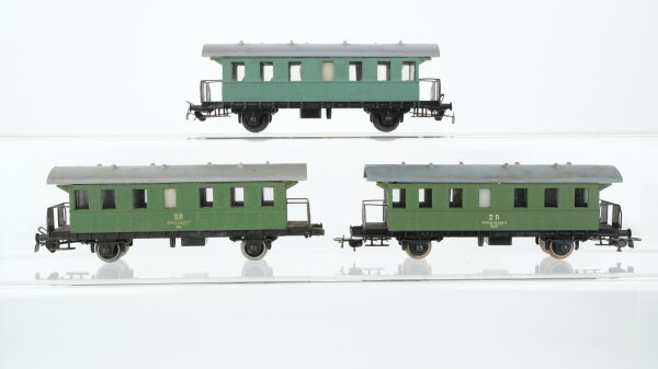 Piko H0 Konvolut 3 Personenwagen 2-achsig DR (Abbrüche)