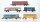 Lima H0 Konvolut geschlossener Güterwagen 2-achsig "Henniez Lithinee SA", geschlossener Güterwagen 4-achsig, Kühlwagen "Lederer Bräu", Containertragwagen "Chiquita", Autotransportwagen (ohne Ladung) DB/SBB-CFF/FS/u.a.