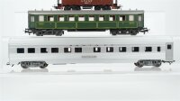 Märklin H0 Konvolut Personenwagen "Santa Fe Pine Island", Caboose "A.T.&S.F.", Personenwagen 3. Kl. USA