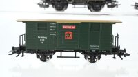 Märklin H0 Konvolut  Personenwagen 2. Kl, Personenwagen, Schienenbus, 2 Gepäckwagen, Postwagen DB/u.a. (Fenster z.T. lose/fehlend)