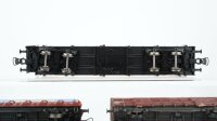 Roco H0 Konvolut Tiertransportwagen, Rungenwagen mit Containerladung "Rieck", Rungenwagen mit Bremserhaus mit offener Sitzfläche "Heimatfest" (Eigenbau) DB/u.a. (Abbrüche, liegen bei)