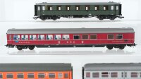 Roco H0 Konvolut Schlafwagen, Speisewagen Mitropa, Abteilwagen 1./2. Kl., Abteilwagen 2. Kl., Personenwagen 2. Kl. mit Gepäckabteil und Führerstand CIWL/DSG/DB/ÖBB