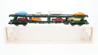 Fleischmann N 8285 Doppelstockw. Autotransport mit 8 PKW...