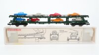 Fleischmann N 8285 Doppelstockw. Autotransport mit 8 PKW...
