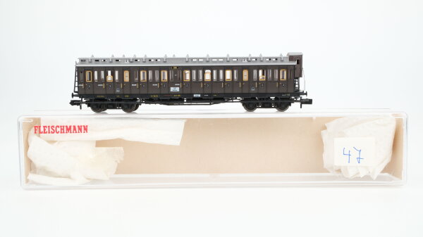 Fleischmann N 8890K Abteilwagen 3. Kl m. Bremserhaus CC K.P.E.V.