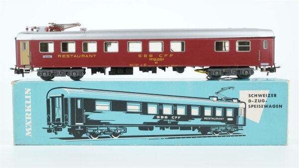 Märklin H0 4068 Reisezugwagen (Restaurant, 51 85 88-30 009-6) WR der SBB