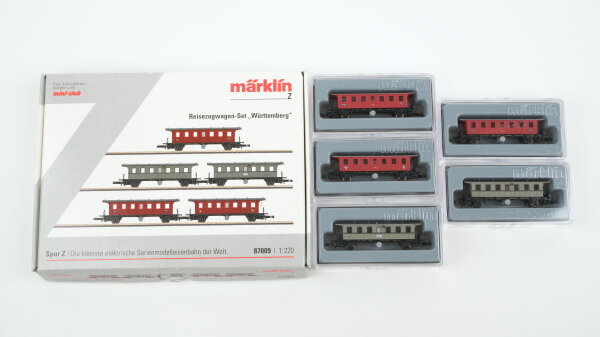 Märklin Z 87009 Personenwagen-Packung Wagen der K.W.St.E.