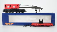 Roco H0 56240 Kranwagen mit Schutzwagen DB
