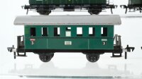 Fleischmann H0 Konvolut 2 Personenwagen 1.Kl., Personenwagen 3.Kl., Packwagen, Postwagen Personenzugbegleitwagen DB/u.a. (Abbruch)