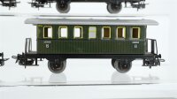 Märklin H0 Konvolut 6 Personenwagen 2.Kl. grün Blech Nebenbahn