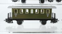Märklin H0 Konvolut 6 Personenwagen 2.Kl. grün Blech Nebenbahn