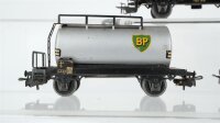 Märklin H0 Konvolut 2 Kesselwagen "Aral, BP", Behältertragewagen "Silo Bayer" DB