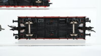 Fleischmann H0 Konvolut Rungenwagen, gedeckter Güterwagen mit Bremserhaus "Amica" 2 Hochbordwagen,Flachwagen mit Plane und Schienenreinigungsfunktion DB/u.a. (Abbrüche)