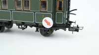 Trix H0 Konvolut Abteilwagen 1./2.Kl., Personenwagen 3.Kl., Packwagen, 3-achsig beleuchtet K.Bay.Sts.B. (Abbrüche, Beleuchtung ungetestet)
