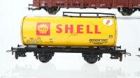 Lima/KD/Mehano/Röwa H0 Konvolut 3 Kessekwagen "Shell, Aral", Rungenwagen, Transportwagen für Sattelauflieger DB (unvollständig)