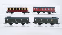 Schicht H0 Konvolut Schienenbus-Beiwagen beige/rot 2...