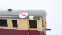 Unbekannt H0 Konvolut Schienenbus-Beiwagen beige/rot, 2 Packwagen, 1 Peresonenwagen rot, DB/DR