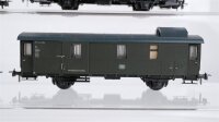 Unbekannt H0 Konvolut Schienenbus-Beiwagen beige/rot, 2 Packwagen, 1 Peresonenwagen rot, DB/DR