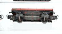Märklin H0 Konvolut Hochbordwagen braun, Hochbordwagen grau, Hochbordwagen mit Bremserhaus 2 Niederbordwagen DB/RN