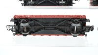 Märklin H0 Konvolut Hochbordwagen braun, Hochbordwagen grau, Hochbordwagen mit Bremserhaus 2 Niederbordwagen DB/RN