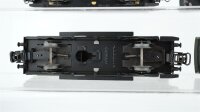Märklin H0 Konvolut 2 Personenwagen 2.Kl. grün, 2 Packwagen "4003" grün, Blech, Nebenbahn