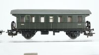 Märklin H0 Konvolut 2 Personenwagen 2.Kl. grün, 2 Packwagen "4003" grün, Blech, Nebenbahn
