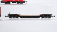 Roco H0 Konvolut 2 Schwerlast-Niederflurwagen, 2 gedeckte Güterwagen "A.T.S.F. 146285, MILW 19042", Caboose "A.T.S.F. 3851" USA