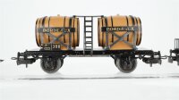 Märklin H0 Konvolut 2 Kipploren, Weinfasswagen "Bordeaux" Kesselwagen "Aral" Kranwagen, Nebenbahn (unvollständig)