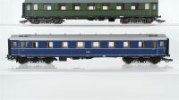 Liliput H0 Konvolut Abteilwagen "11 034" 1.Kl. grün, Abteilwagen "16 244" 3.Kl. grün, Abteilwagen 2.Kl. blau, DR/DB