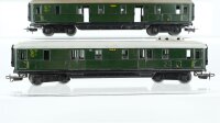 Märklin H0 Konvolut Personenwagen "346/1" mit Zugschliss, 2 Packwagen "346/4" Nebenbahn (ungetestet)