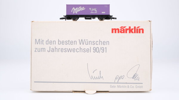 Märklin Z  Güterwagen Milka Jahrswechsel 90/91 (ohne Schokolade)