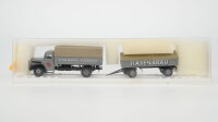 Brekina H0 7229 MAN Pritschenhängerzug...