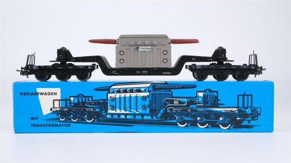 Märklin H0 4617 Tiefladewagen mit Transformator (Trafo-Union) SST 53  St 52 der DB