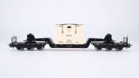 Märklin H0 4618 Tiefladewagen mit Übersee-Kiste  SST 53  St 52 der DB