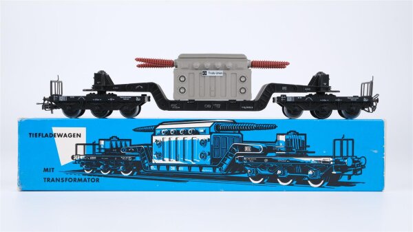 Märklin H0 4617 Tiefladewagen mit Transformator (Trafo-Union) SST 53  St 52 der DB