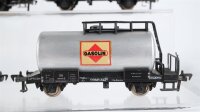 Fleischmann H0 Konvolut Güterwagen Kesselwagen (2x Shell, 2x Gasolin, 2x DEA) DB