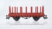 Fleischmann H0 Konvolut Güterwagen 3 Niederbordwagen, 1 Rungenwagen DB