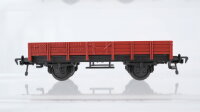 Fleischmann H0 Konvolut Güterwagen 3 Niederbordwagen, 1 Rungenwagen DB