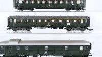 Liliput H0 Konvolut Personenwagen Gepäckwagen, Reisezugwagen 1./2.Kl., Reisezugwagen 2.Kl. DB