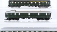 Liliput H0 Konvolut Personenwagen Gepäckwagen, Reisezugwagen 1./2.Kl., Reisezugwagen 2.Kl. DB