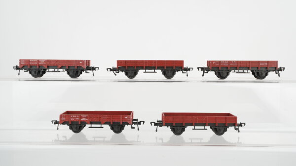 Fleischmann H0 Konvolut Güterwagen Niederbordwagen DB