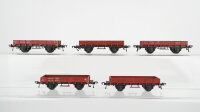 Fleischmann H0 Konvolut Güterwagen Niederbordwagen DB