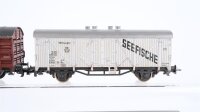 Roco H0 Konvolut Güterwagen Kühlwagen „Seefische“, gedeckte Güterwagen, Viehtransportwagen DB