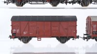 Roco H0 Konvolut Güterwagen Kühlwagen „Seefische“, gedeckte Güterwagen, Viehtransportwagen DB
