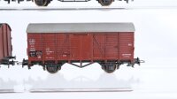 Roco H0 Konvolut Güterwagen Kühlwagen „Seefische“, gedeckte Güterwagen, Viehtransportwagen DB