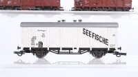 Roco H0 Konvolut Güterwagen Kühlwagen „Seefische“, gedeckte Güterwagen, Viehtransportwagen DB