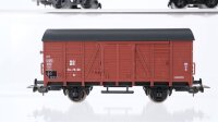 Piko H0 Konvolut Güterwagen gedeckter Güterwagen, Viehtransportwagen mit Bremserhaus, Hochbordwagen 4 achsig DR