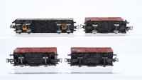 Piko H0 Konvolut Güterwagen gedeckter Güterwagen, Viehtransportwagen mit Bremserhaus, Hochbordwagen 4 achsig DR